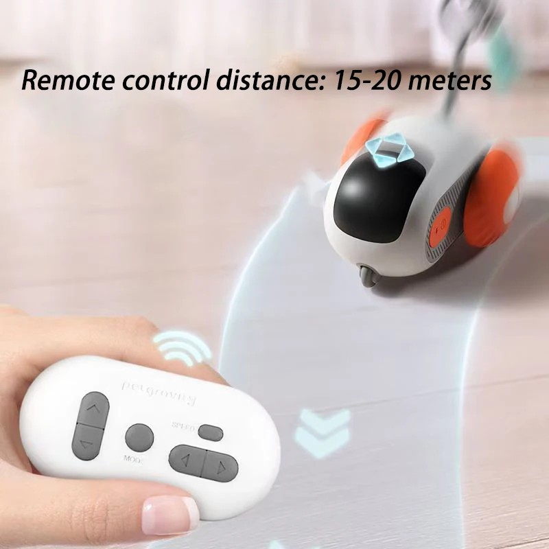 Smart Cat Toy Pet Interactive Automatic Moving Remote Electric Car Toys Upgraded Version Rechargeable Kitten Training Game Toys - Image 2